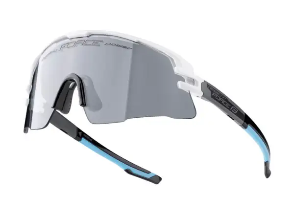 Fahrradbrille Force Ambient, Weiß/Grau/Schwarz, photochromatisch