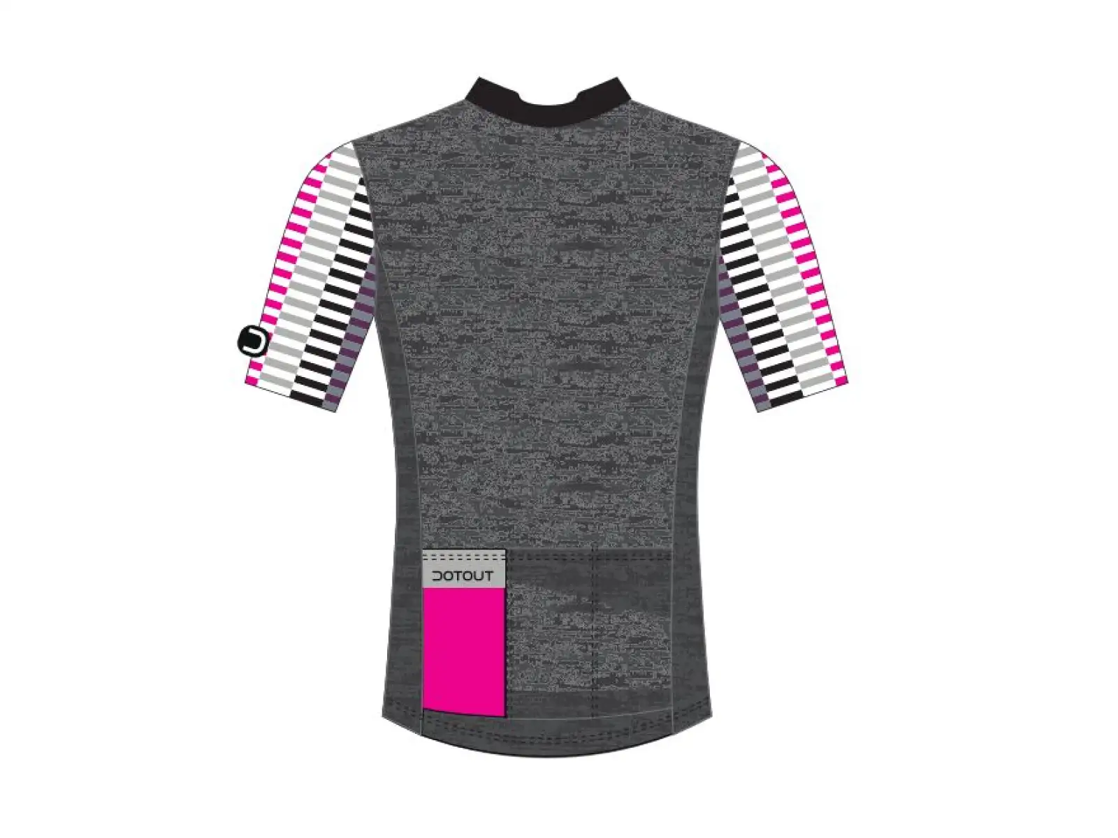 Dotout Flash Herren Kurzarmtrikot melange dunkelgrau