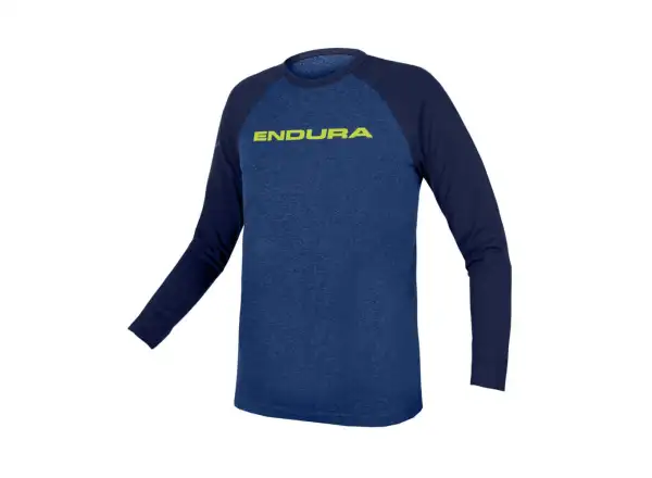 Endura Kids One Clan Raglan L/S Kinder T-Shirt langarm Blau