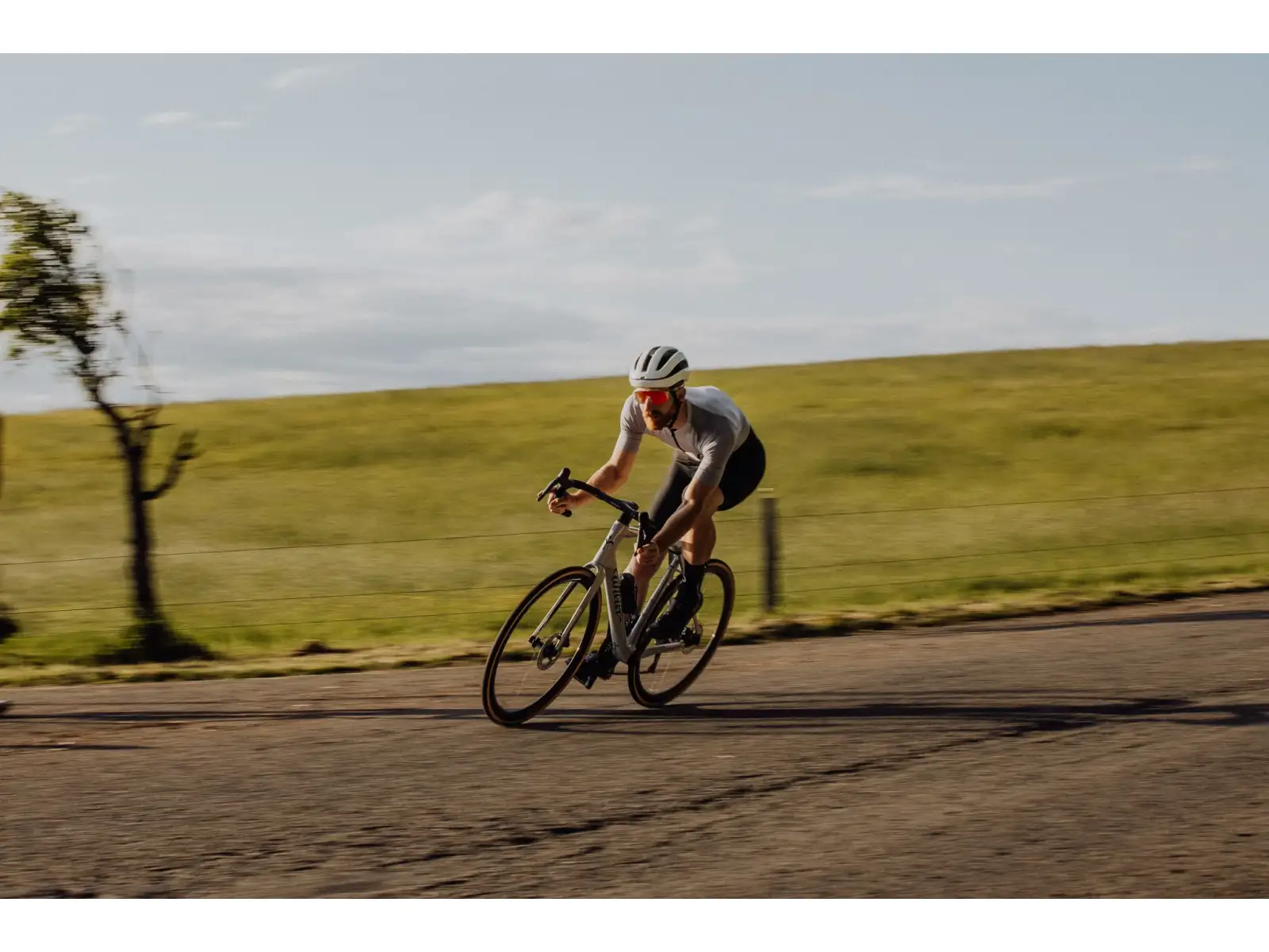 Force Strive Fahrradbrille transparent/rot verspiegeltes Glas