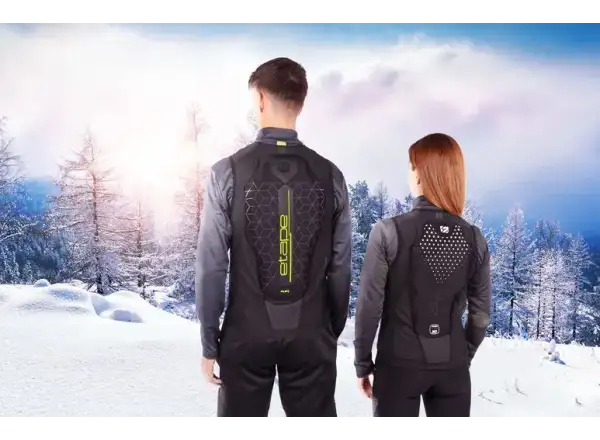 Etape Pure Pro 2.0 Damenweste mit Rückenprotektor schwarz/weiß