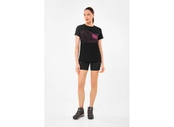 Viking Morain Damen T-Shirt Kurzarm Schwarz