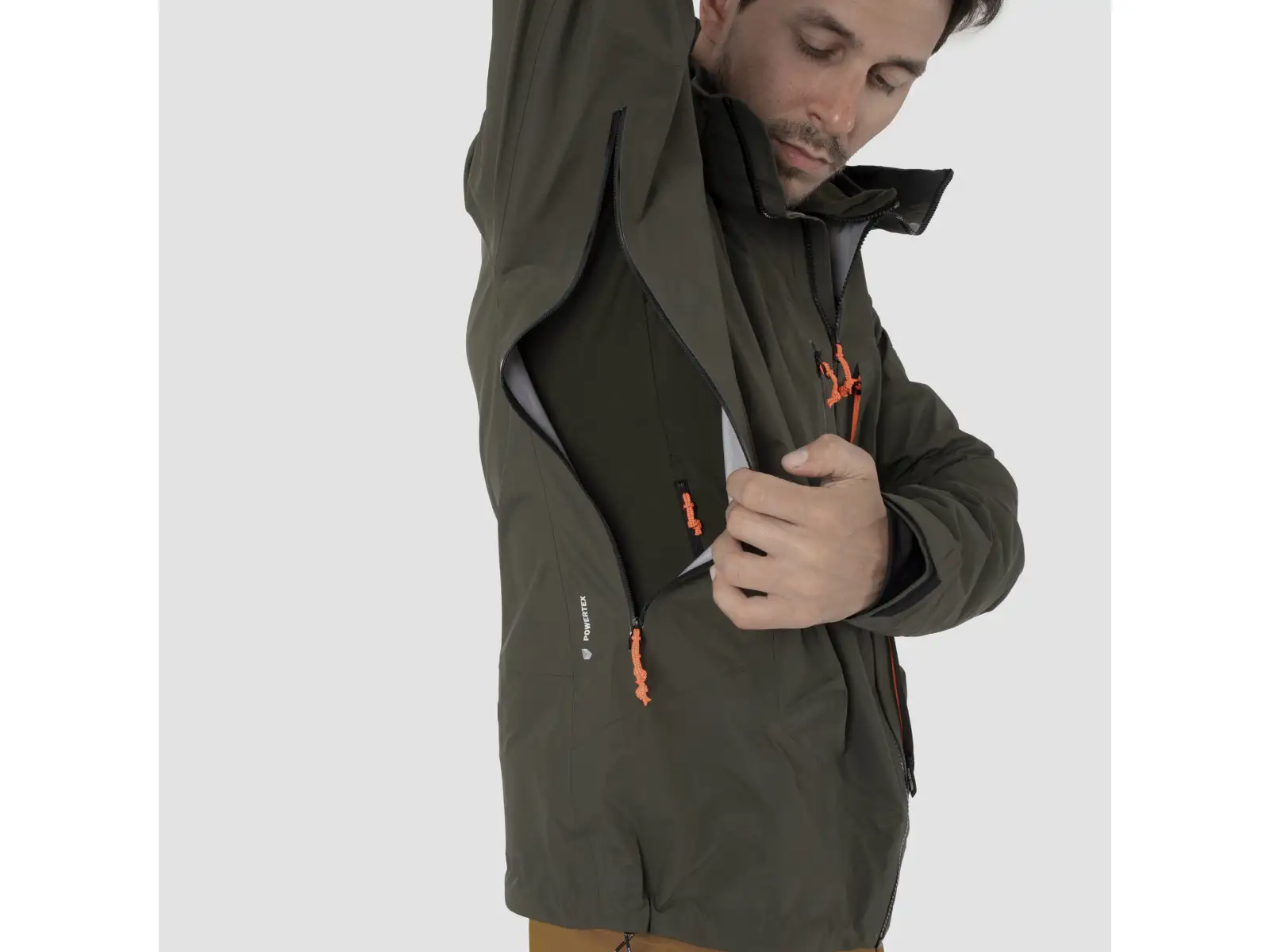Salewa Sella 3L Powertex Herrenjacke Dark Olive