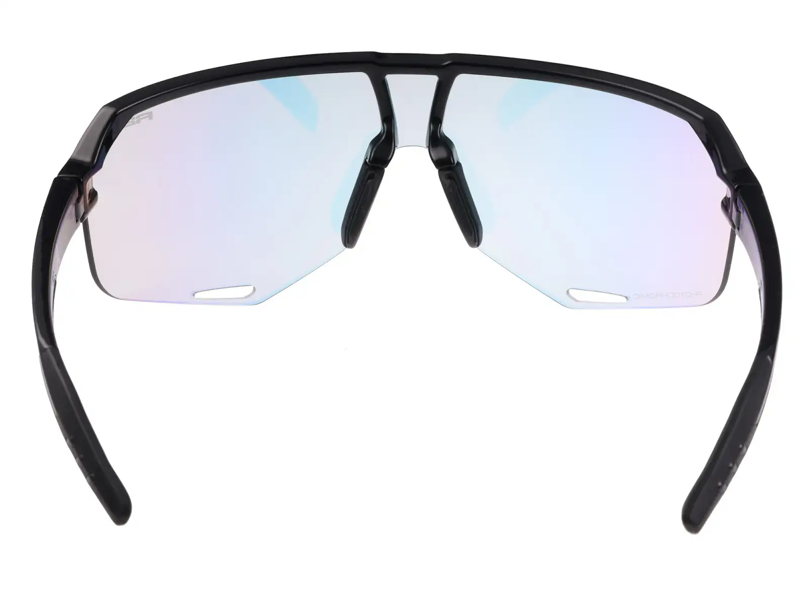 R2 Fluke Brille schwarz/fotochromatisch rot