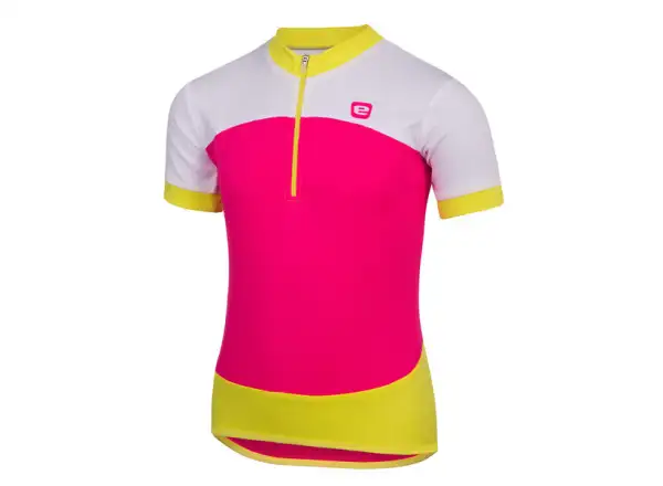 Etape Peddy Kinder Kurzarmtrikot pink/lime