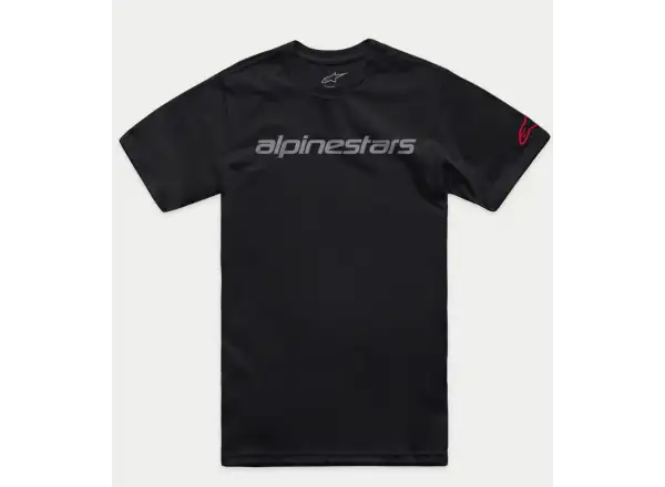 Alpinestars Wordmark Herren T-Shirt Schwarz/Grau/Rot