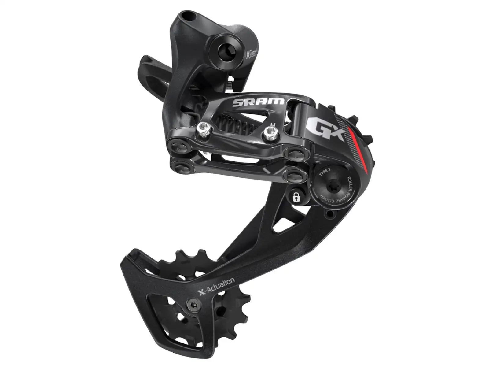 Sram GX 2×11-fach Schaltwerk Mittellanger Käfig Roter Streifen