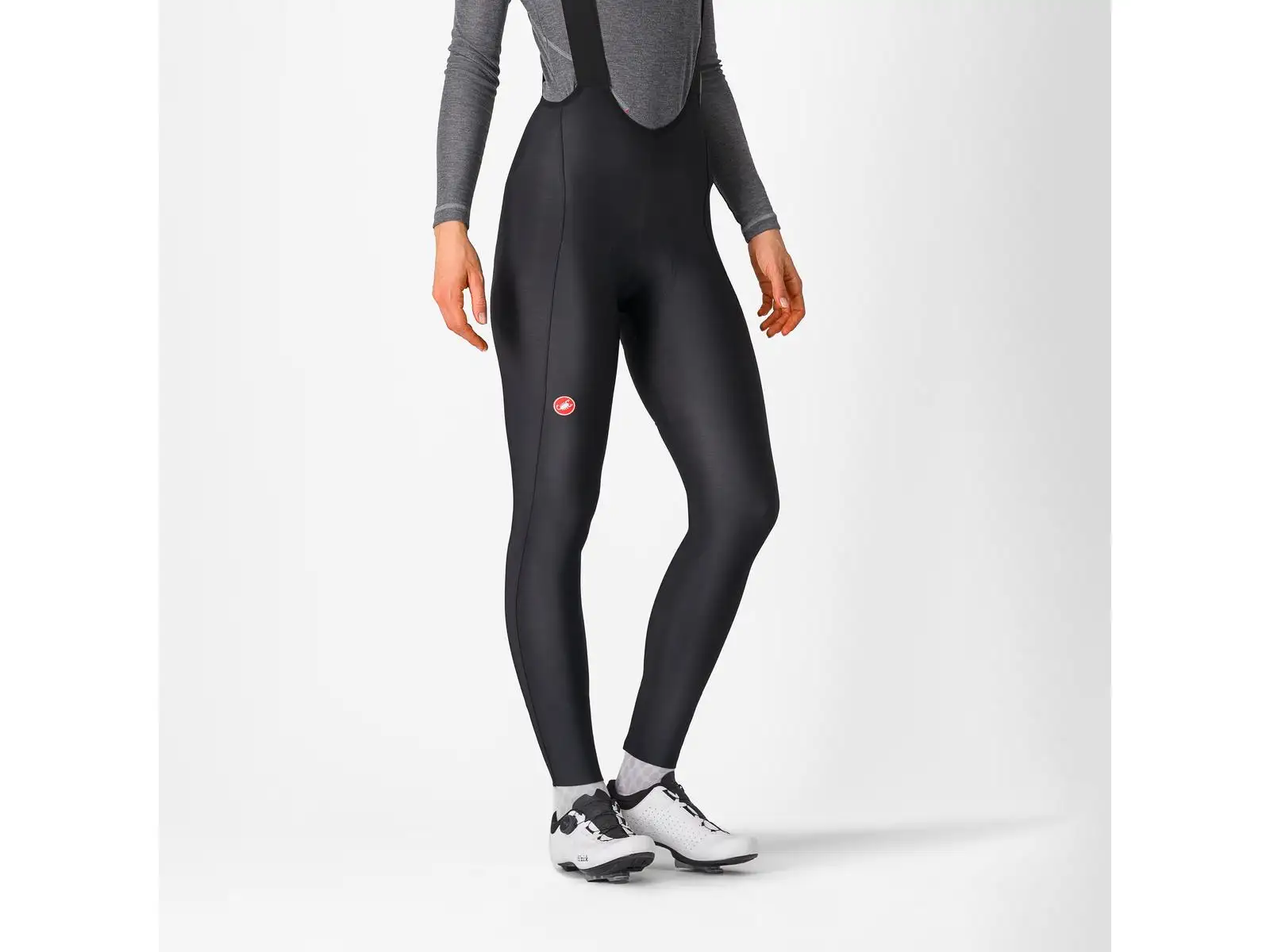 Castelli Espresso Bibtight Damen Radhose mit Träger und Polster Schwarz