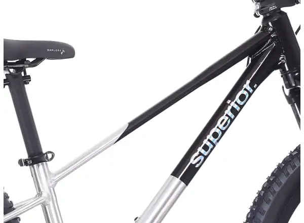 Superior TEAM 24 Kinderfahrrad Gloss Brushed Alu / Rainbow Black