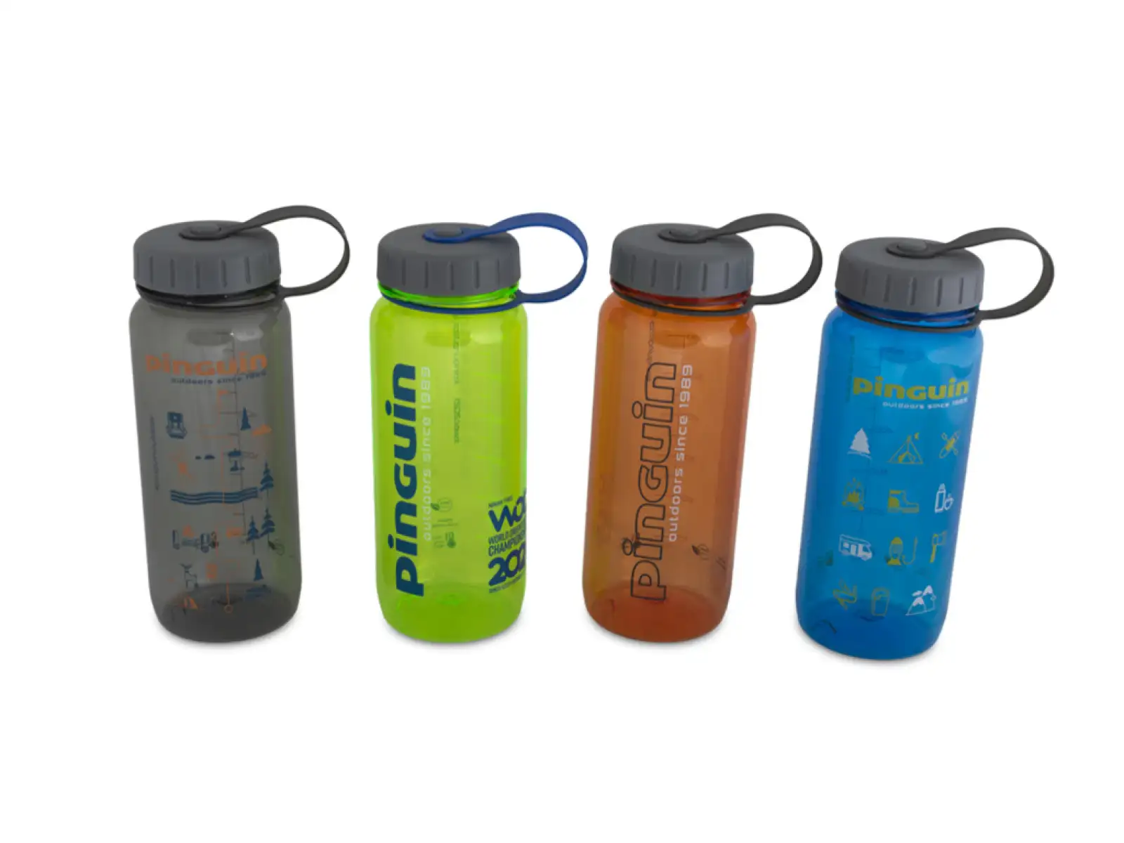 Pinguin Tritan Slim Flasche 0,65l grau