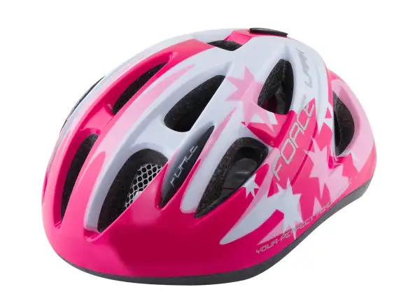 Force Lark Kinderhelm pink/weiß