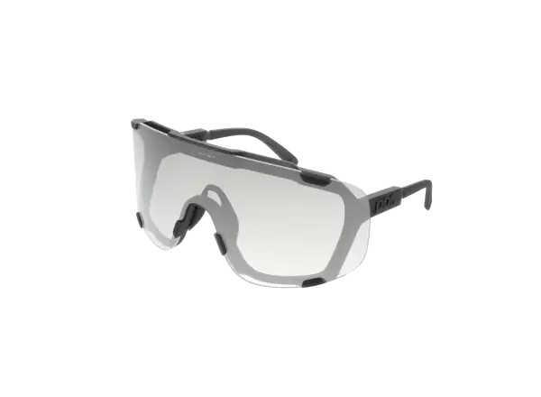 POC Devour WF Photochromic Sonnenbrille Translucent Black/Clarity Photochromic/Wechselbares Grey