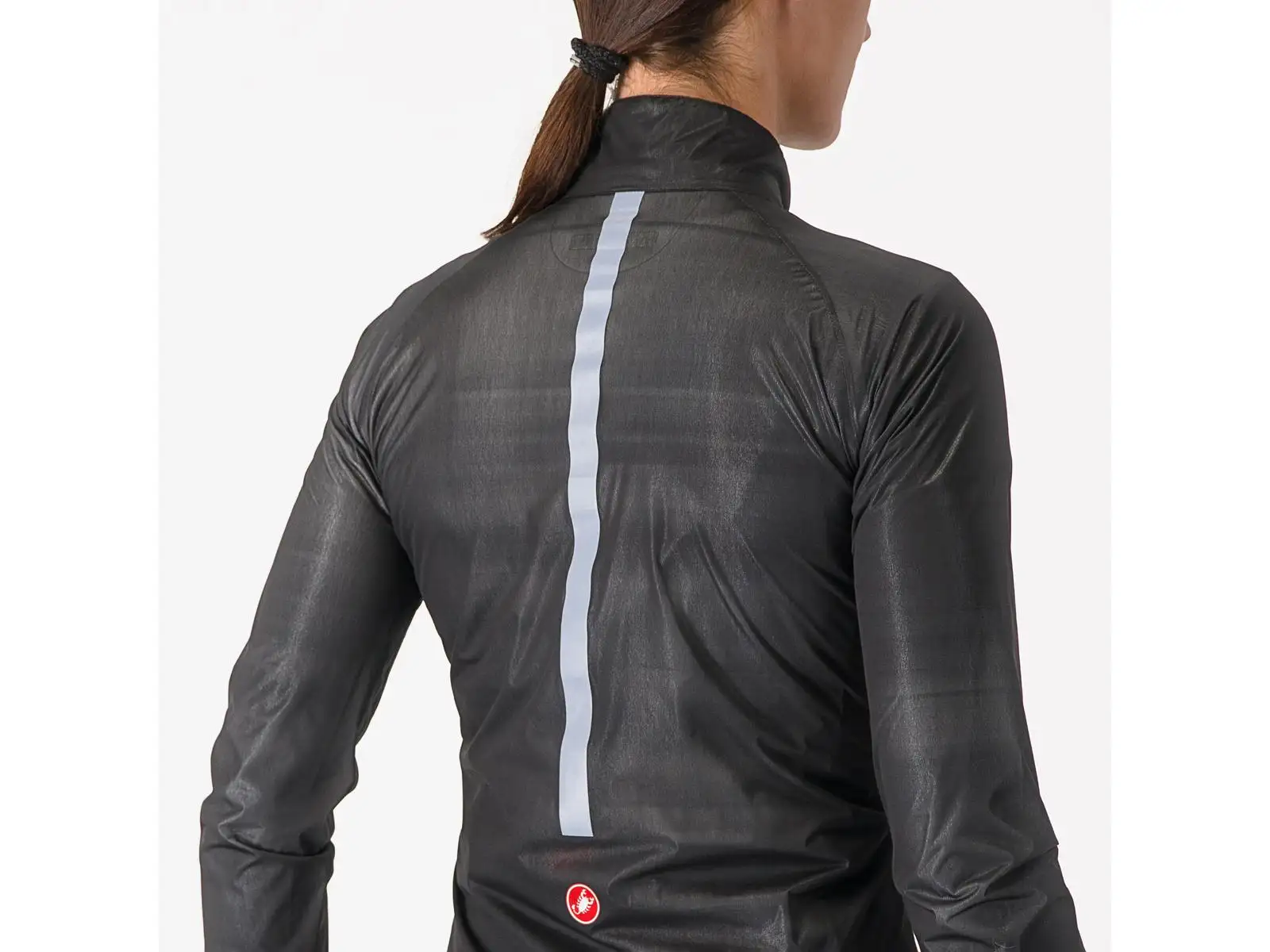 Castelli Squall Shell Damenjacke Light Black/Silver Gray