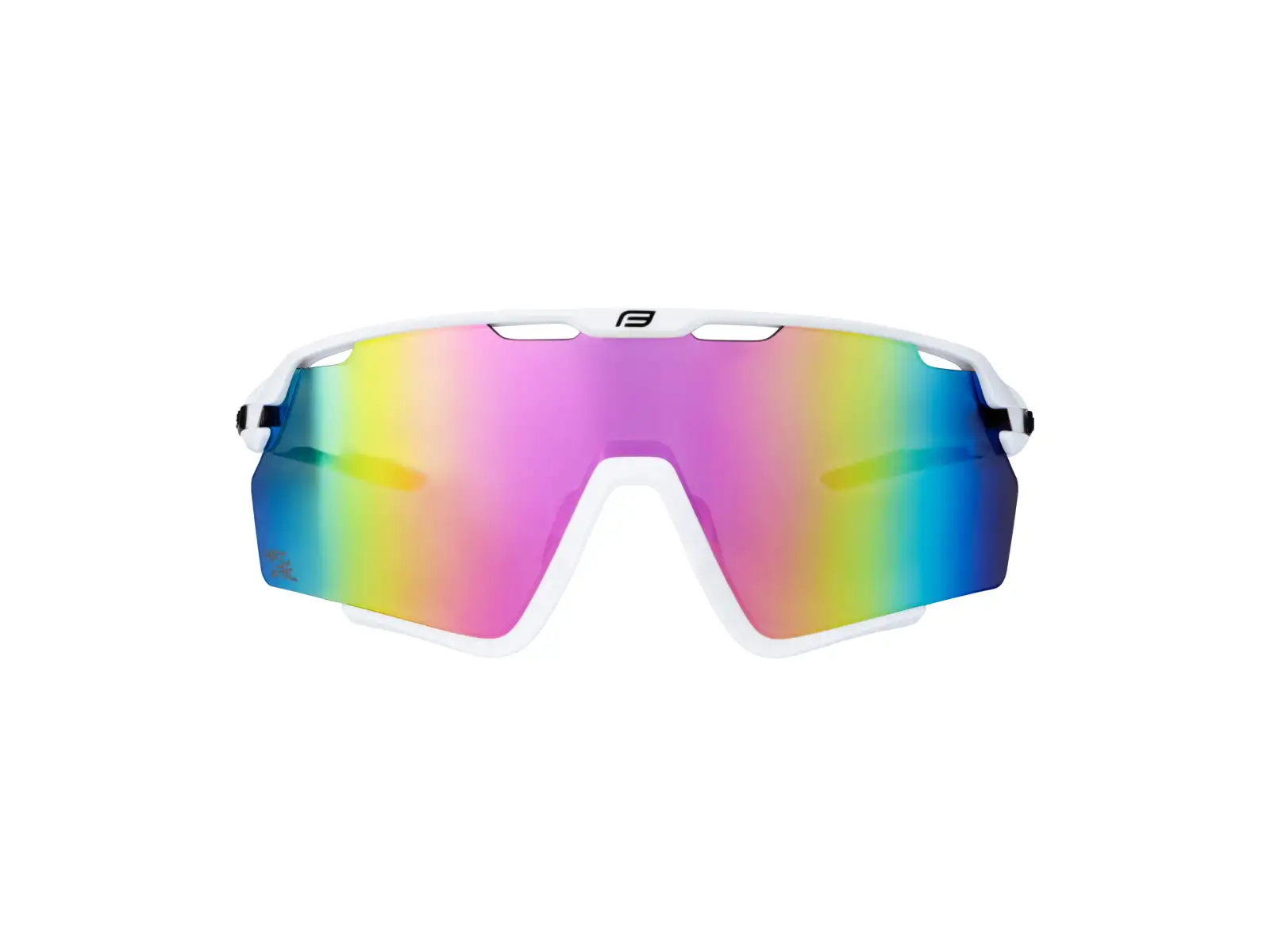 Force Cyclone Brille weiß/blau-violettes Glas