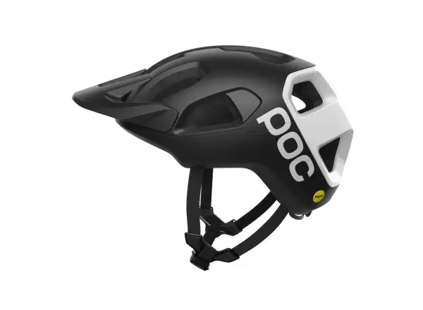 POC Cularis Helm Uranium Black Matt/Hydrogen White/Logo
