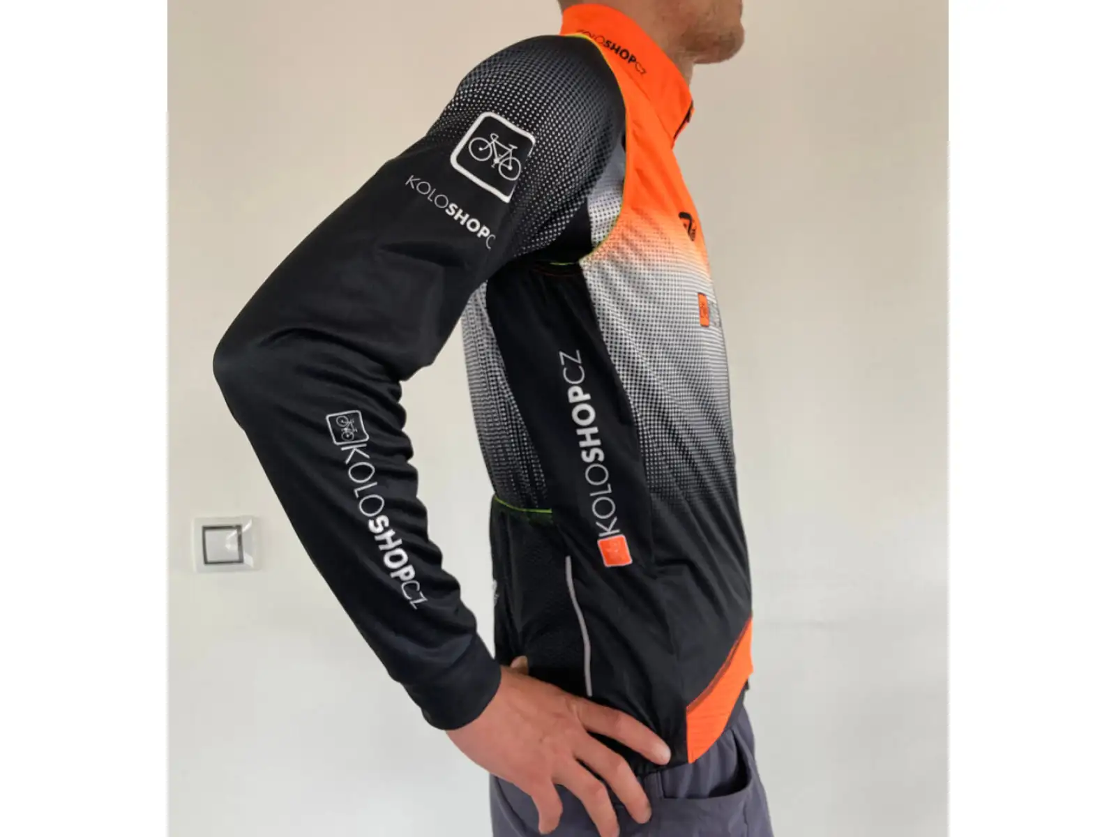 Alé PR System Koloshop Herren-Windweste mit Taschen Orange