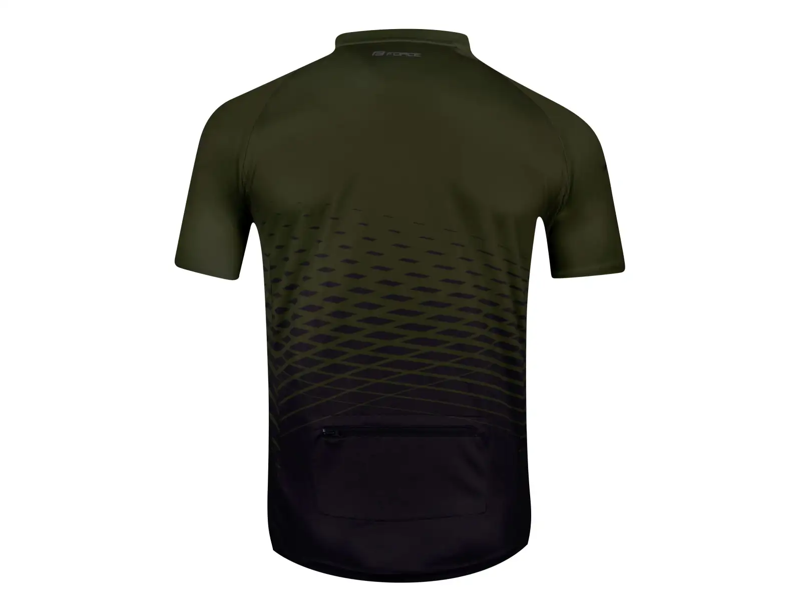 Force Angle MTB Herren-Mountainbike-Trikot mit kurzem Arm in Armee-optik.