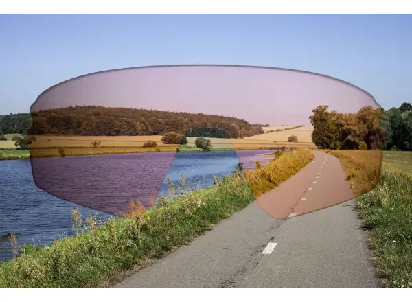 Force Electra Brille weiß/rot revo Glas
