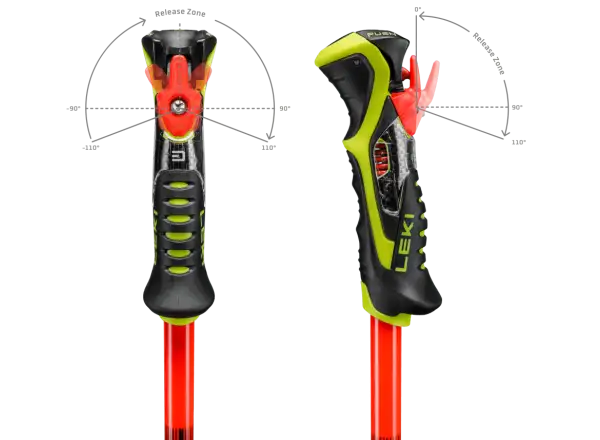 Leki WCR Pro Lite SL TR Abfahrtsstöcke Bright red-violet-neonyellow