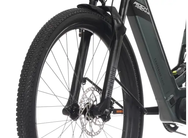 Rock Machine Crossride e450 FS Tiefeinstieg vollgefedertes Elektrofahrrad Ocean Grey/Black