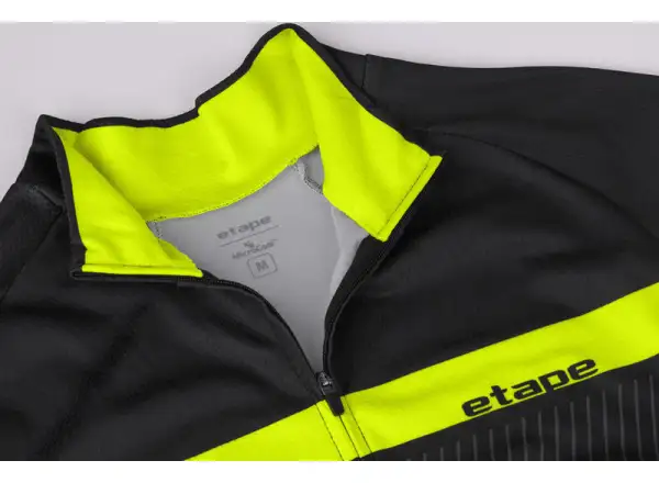 Etape Comfort 2.0 Herren-Trikot langarm schwarz/gelb fluo