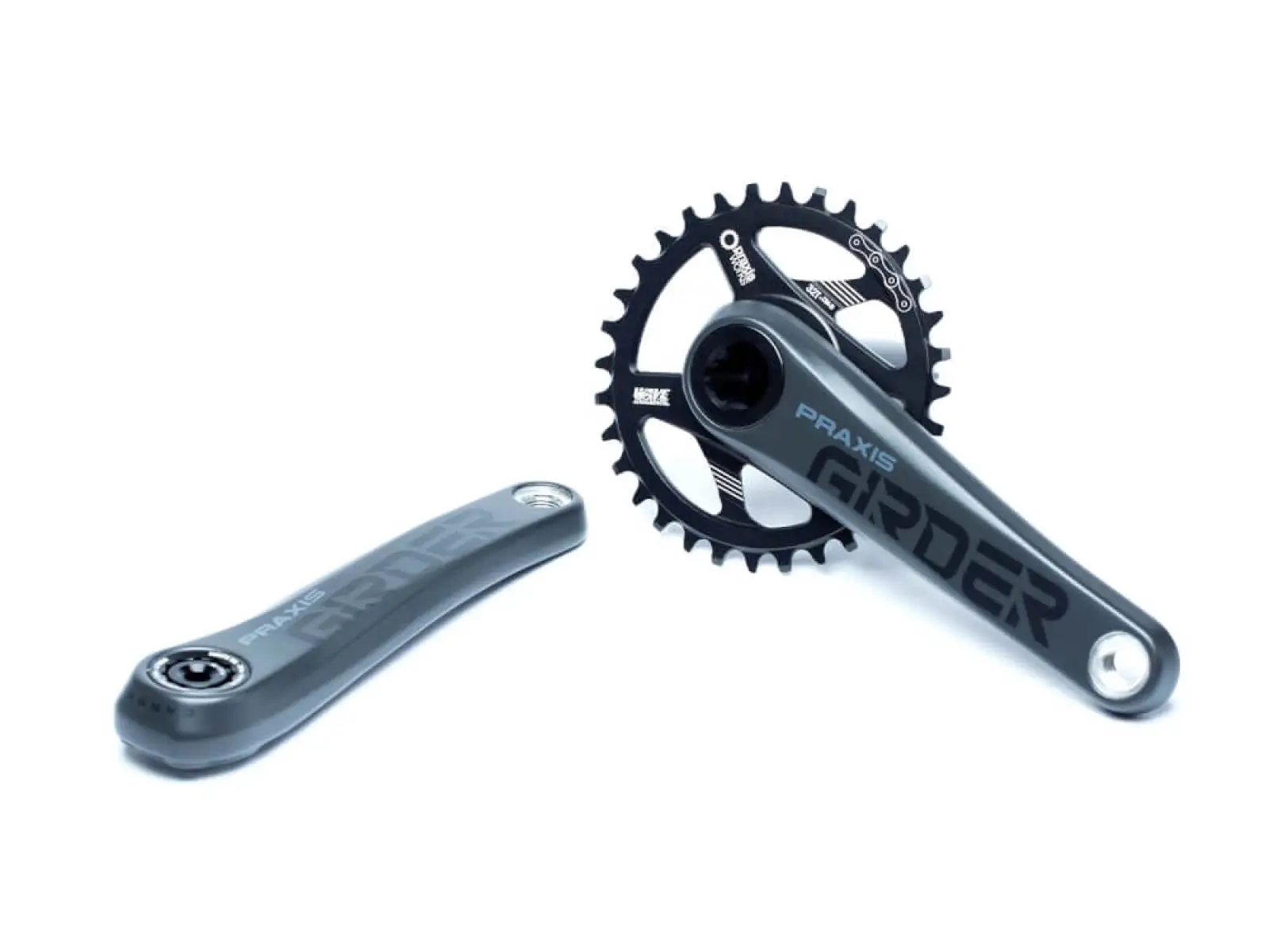 Praxis Works G2 Girder Carbon HD M30 Kurbeln ohne Kettenblatt 165 mm.