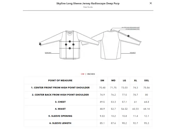 Troy Lee Designs Skyline Radioscape Herren Trikot Langarm Deep Purple