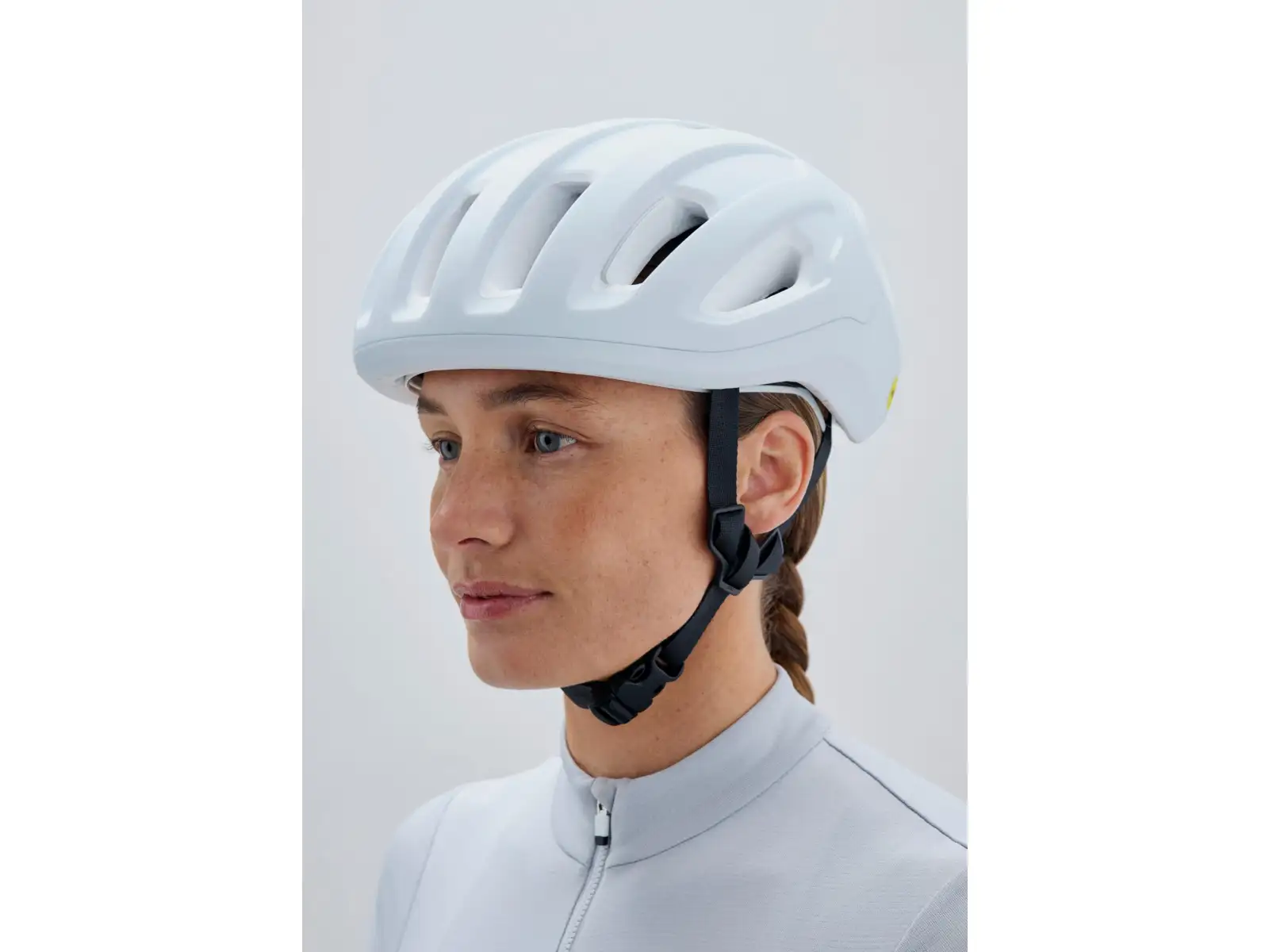 POC Amidal Rennradhelm Hydrogen White Matt