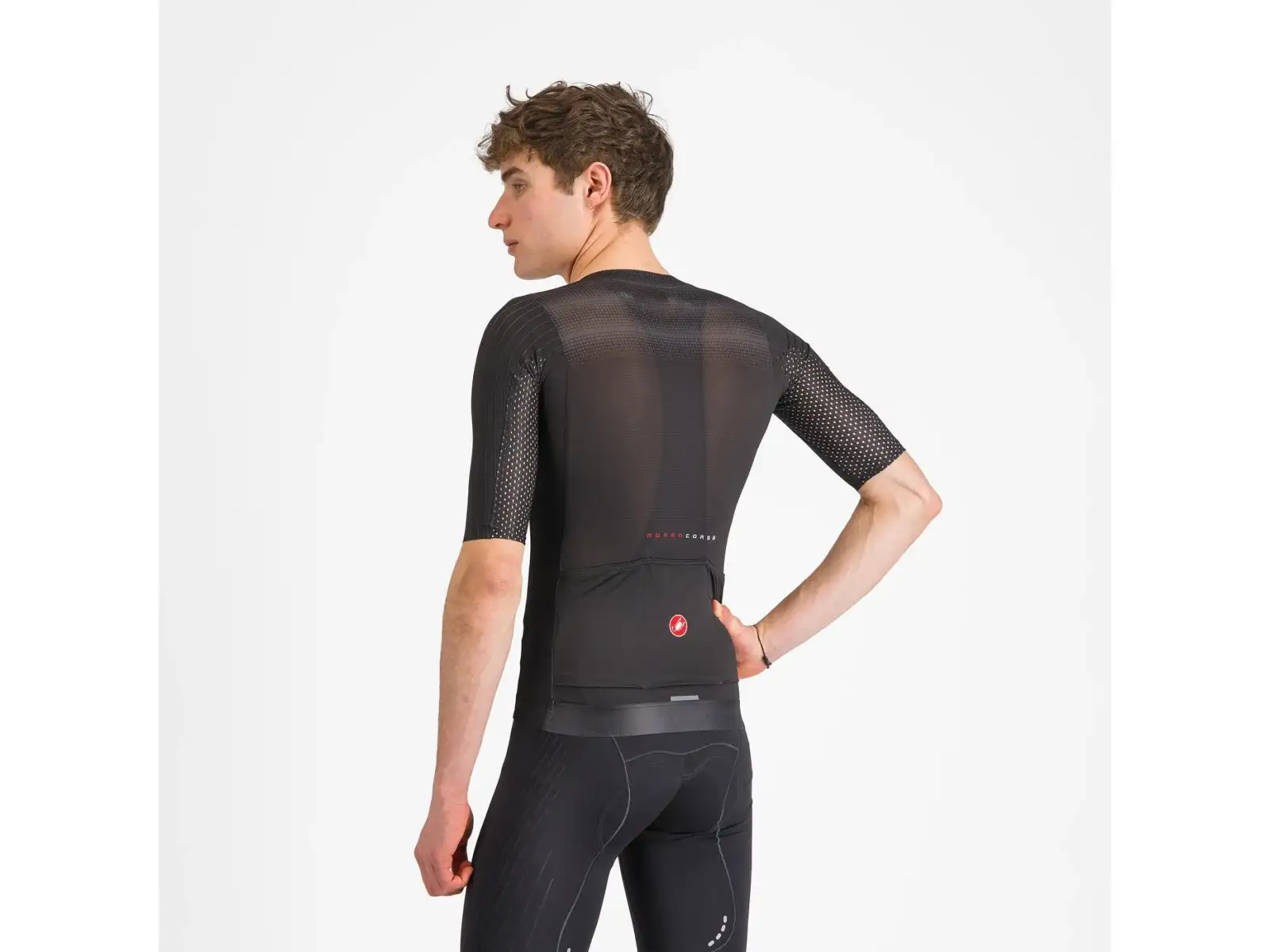 Castelli Aero Race 8S Herren-Trikot Kurzarm Black