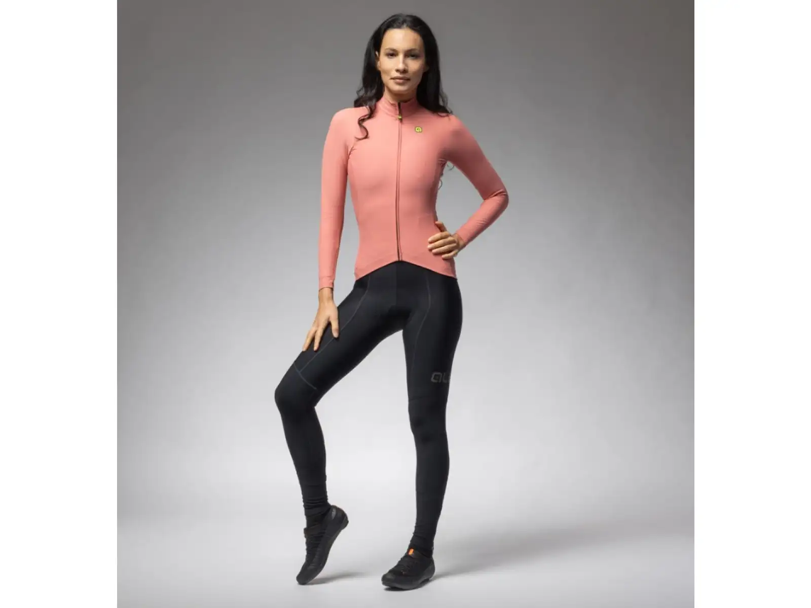 Alé R-EV1 Warm Race 2.0 Damen Thermotrikot Langarm Baroque Rose