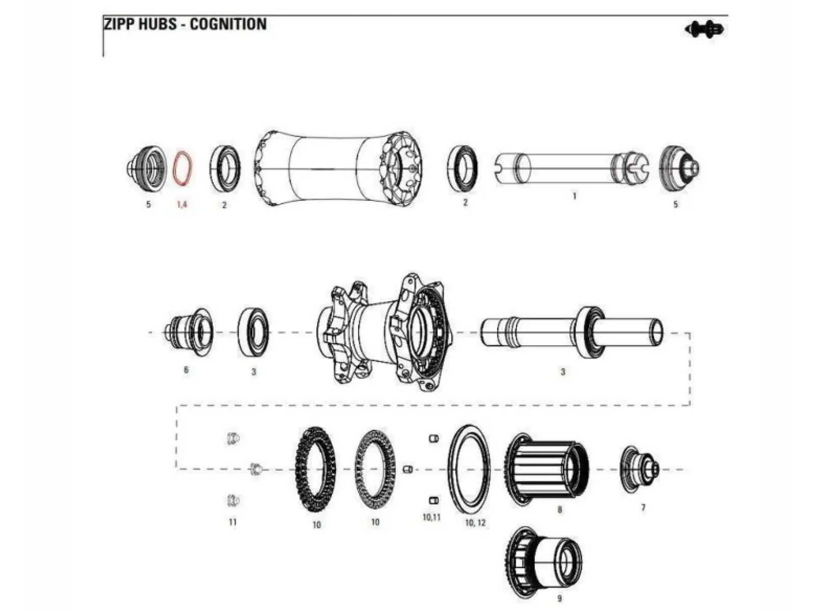Zipp Achs-Federwellen-Kognition NSW