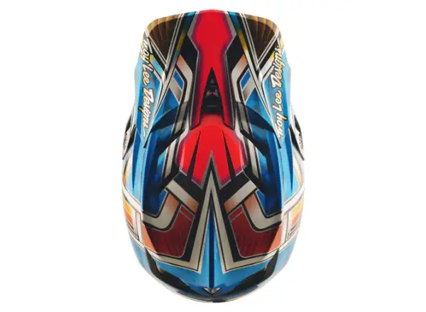 Troy Lee Designs D4 Carbon Helm Lowrider Blue