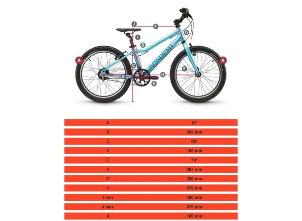 Academy Grade 3 Edition Funtasy Kinderfahrrad 16" blau