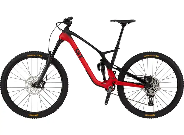 GT Force 29 Carbon Elite Fully Suspended Mountain Bike Red