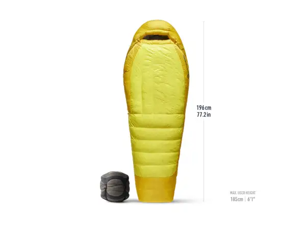 Sea To Summit Alpine Down Regular Schlafsack -29C Blazing Yellow
