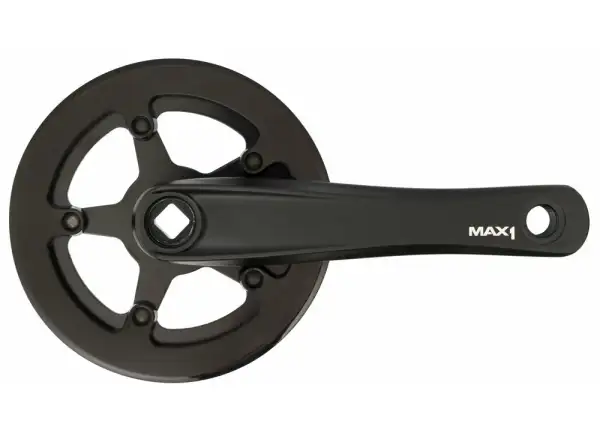 MAX1 Kinderkurbel mit Einzelkettenblatt 32 Zähne 160 mm schwarz mit Abdeckung