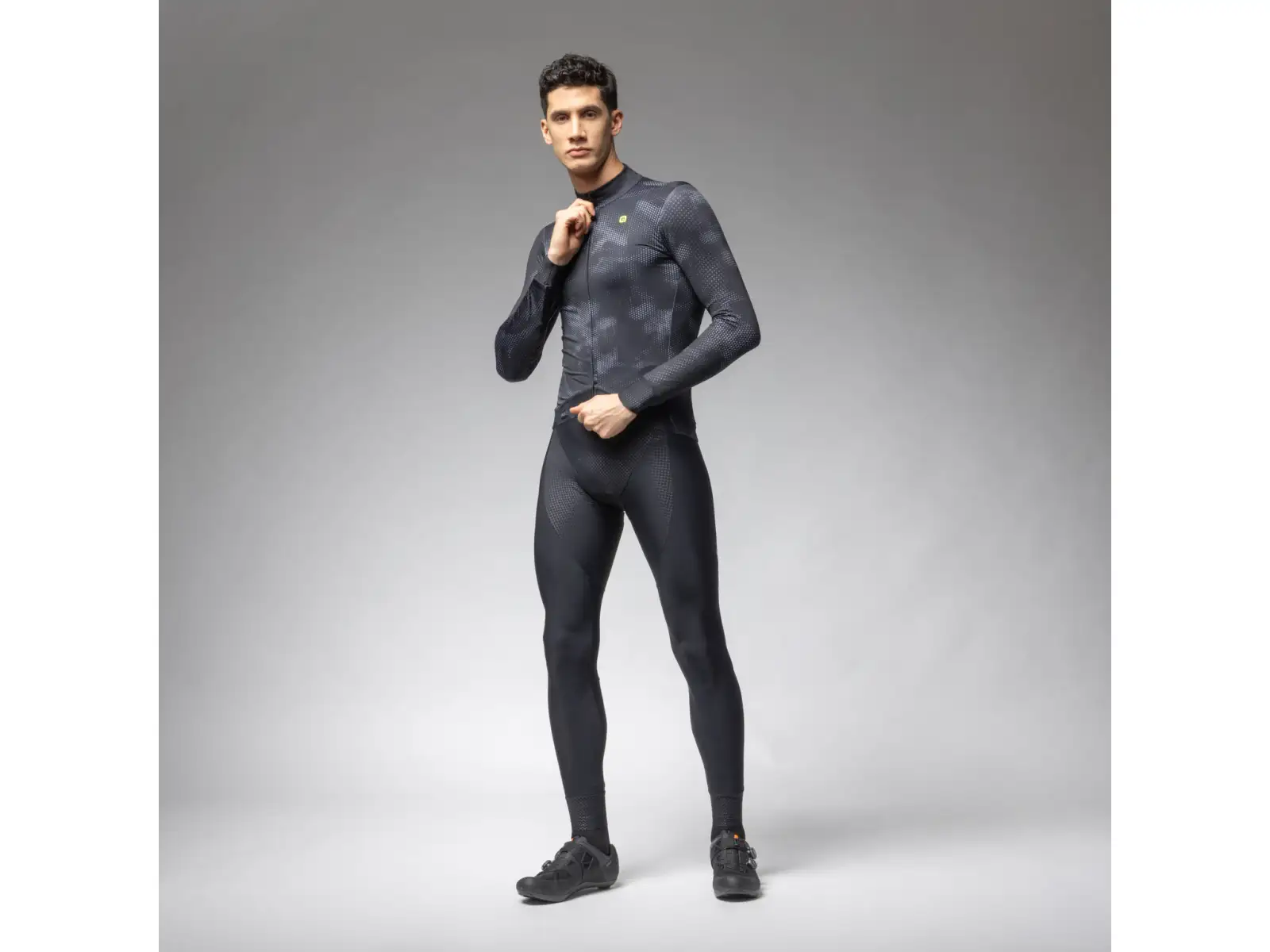 Alé PR-E Spray Herren Langarmtrikot schwarz