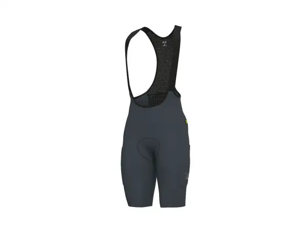 Alé R-EV1 GO Herren-Radhose mit Polster und Trägern Titanium