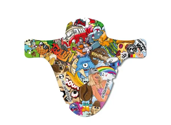 Rie:sel Design Schlamm:PE Schutzblech Stickerbomb Blickfang