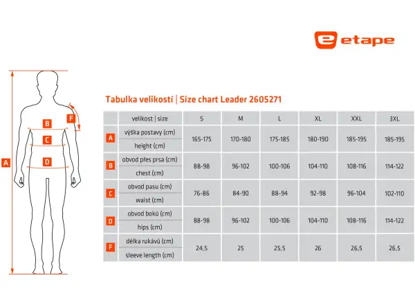 Etape Leader Herren-Trikot kurzarm grau/anthrazit