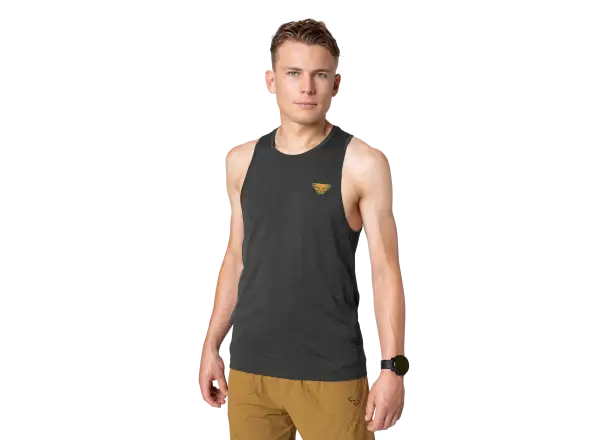 Dynafit Trail Herren ärmelloses Laufshirt Black Out