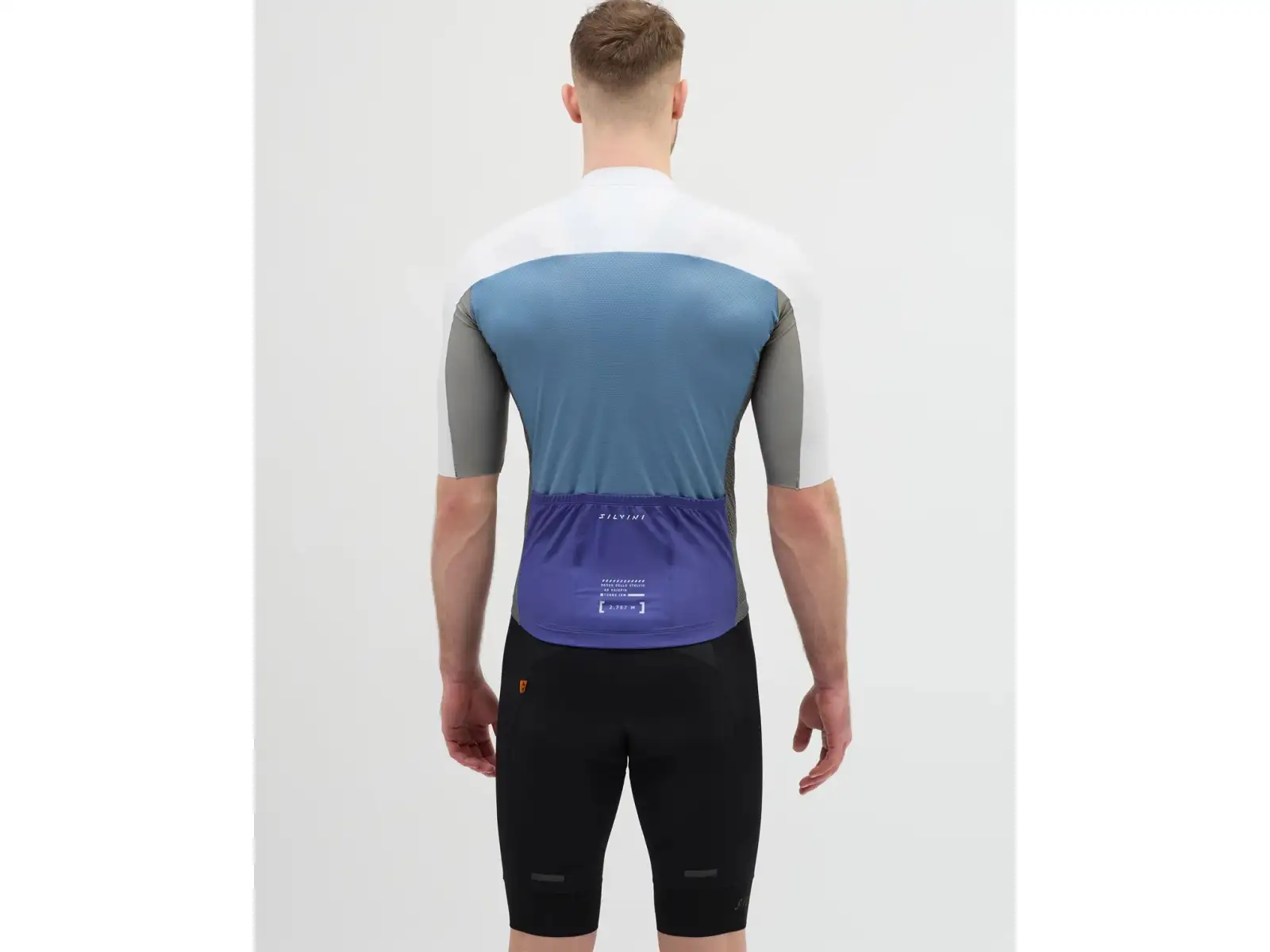 Silvini Stelvio Herren-Trikot kurzarm Cloud/Blue