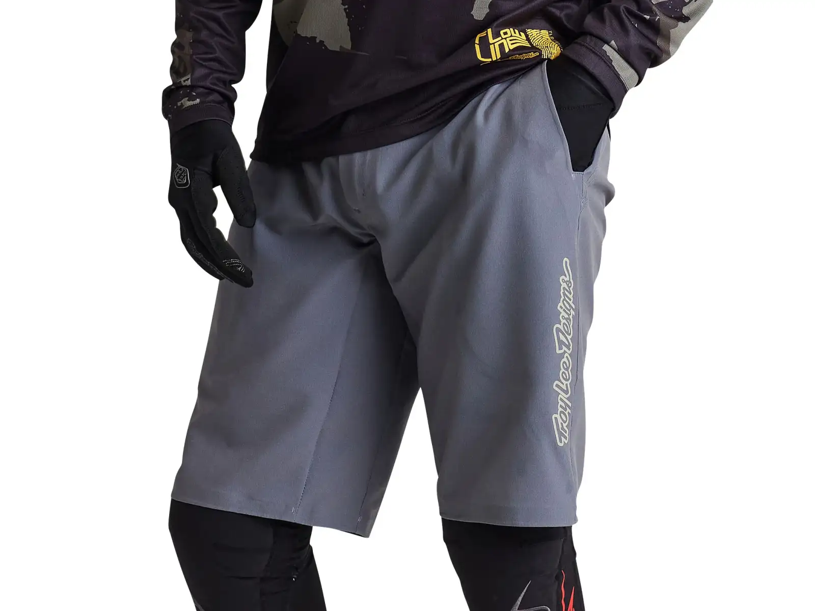 Troy Lee Designs Flowline Superlyte Herren Shorts Mono Charcoal