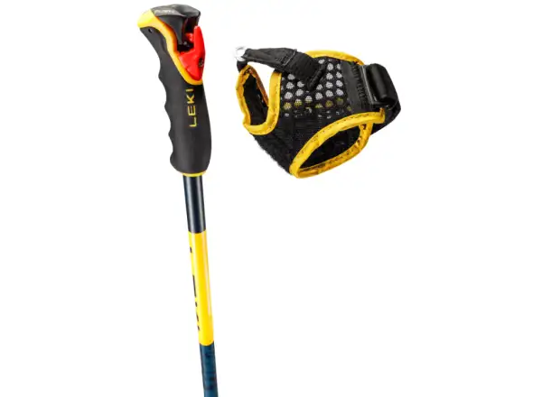 Leki Spitfire Vario 3D Skistöcke Denimblue/Aegeanblue/Mustardyellow