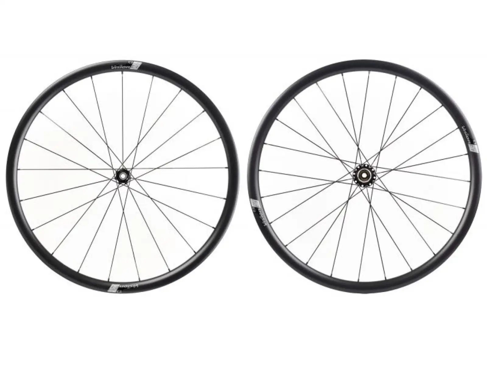 Vision SC 30 Disc CL Laufräder mit Naben aus Walnussholz und Shimano HG11 Freilaufkörper.
