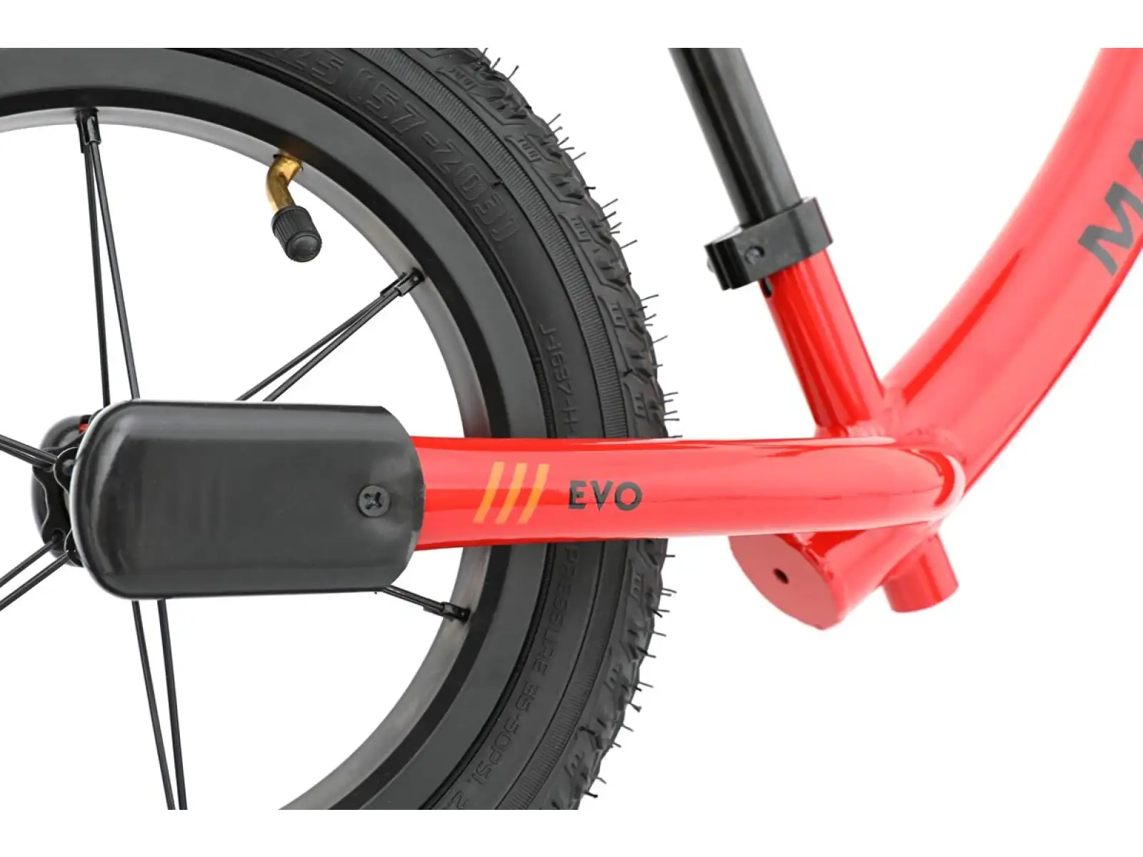 MAXÍK Evo Lite Kinderlaufrad rot/orange + Riemen YAK