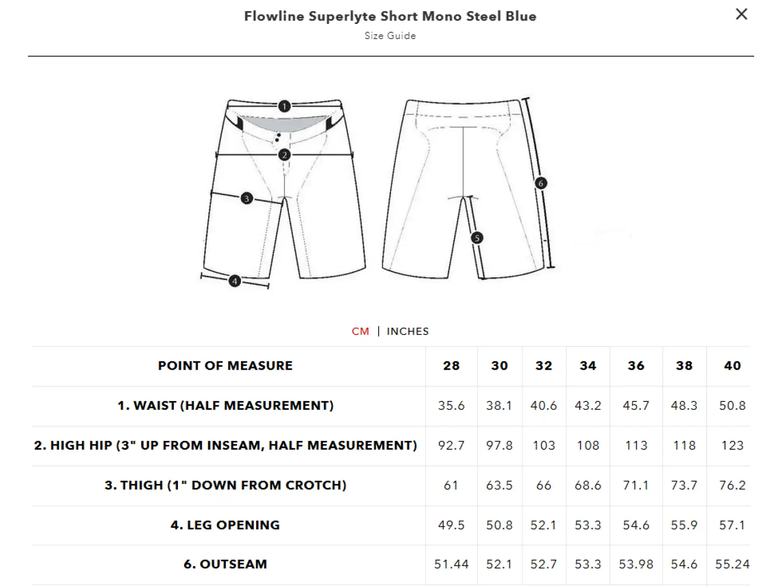 Troy Lee Designs Flowline Superlyte Mono Shorts Steel Blue