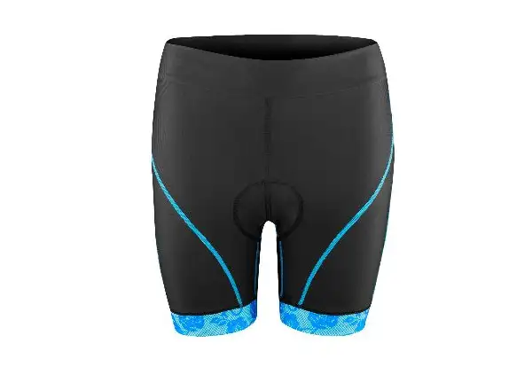 Force Rose Damen Shorts mit hoher Taille Schwarz/Blau