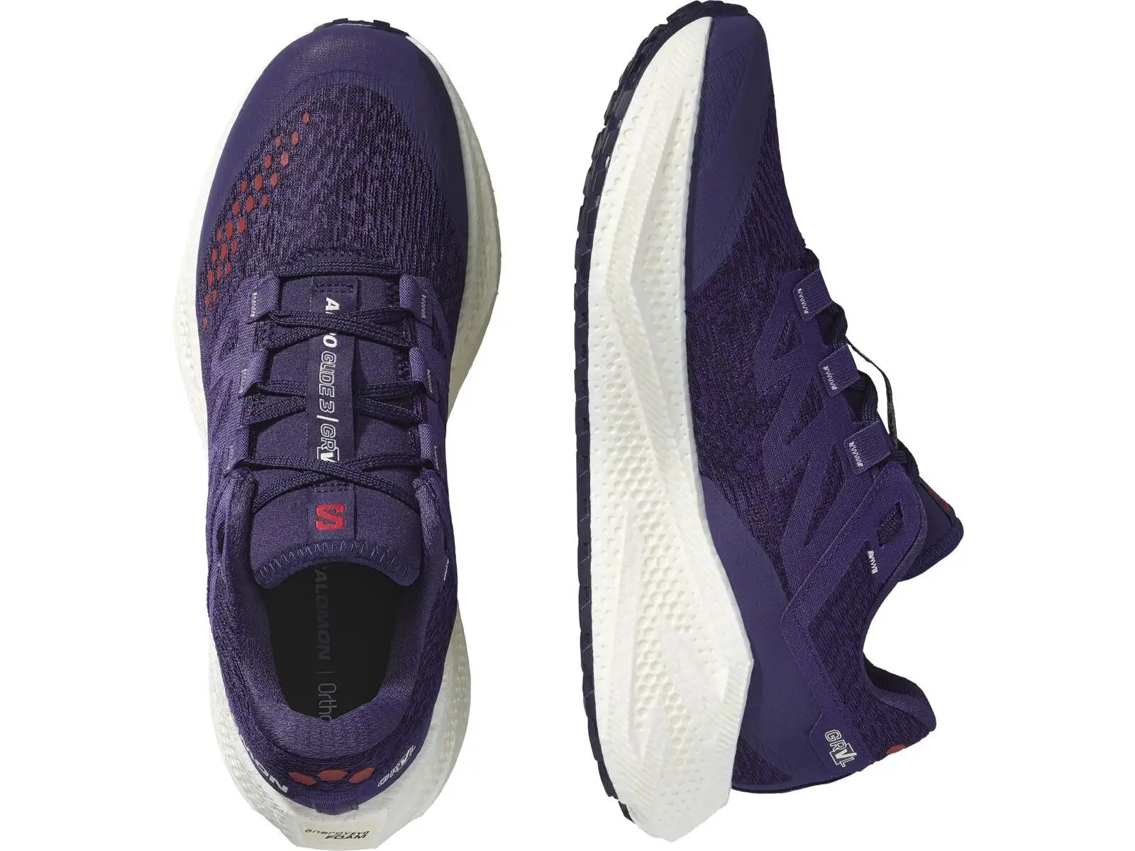 Salomon Aero Glide 3 GRVL Herren-Laufschuhe Blau/Vanille/Rot