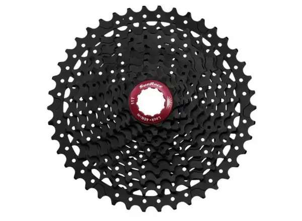 Sunrace CS-MX3 in Schwarz, 10 Gänge, Kassette mit 11-42 Zähnen.